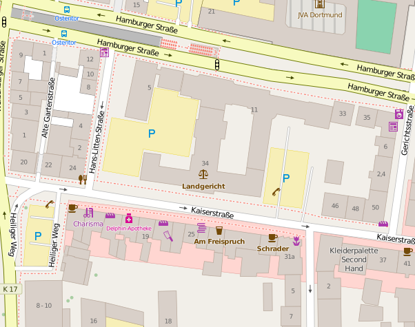 openstreet Kartenausschnitt openstreet Kartenausschnitt